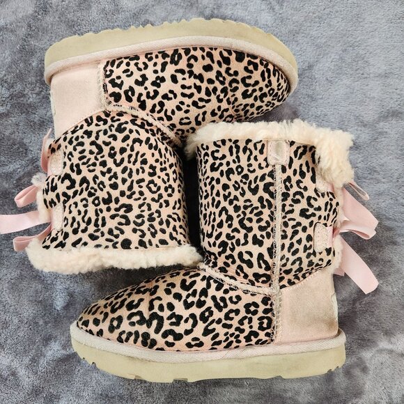UGG Winer/ Snow Boots for a Toddler Size 12 Leopard Print - Picture 3 of 8